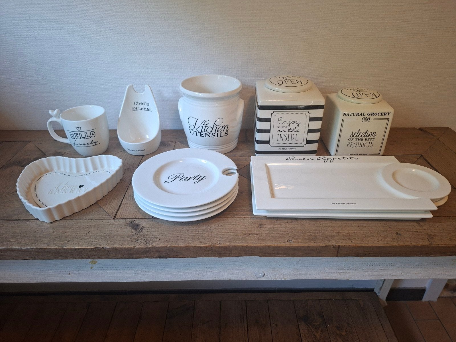 Riviera Maison servies en keuken accessoires voorraad potten, Huis en Inrichting, Ophalen, Zo goed als nieuw