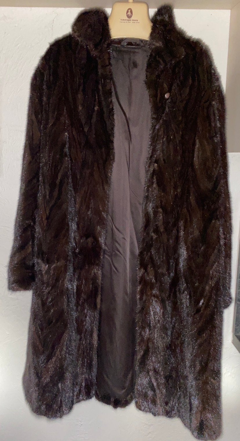 Bontjas, Vêtements | Femmes, Vestes | Hiver, Enlèvement, Porté, Taille 42/44 (L), Noir