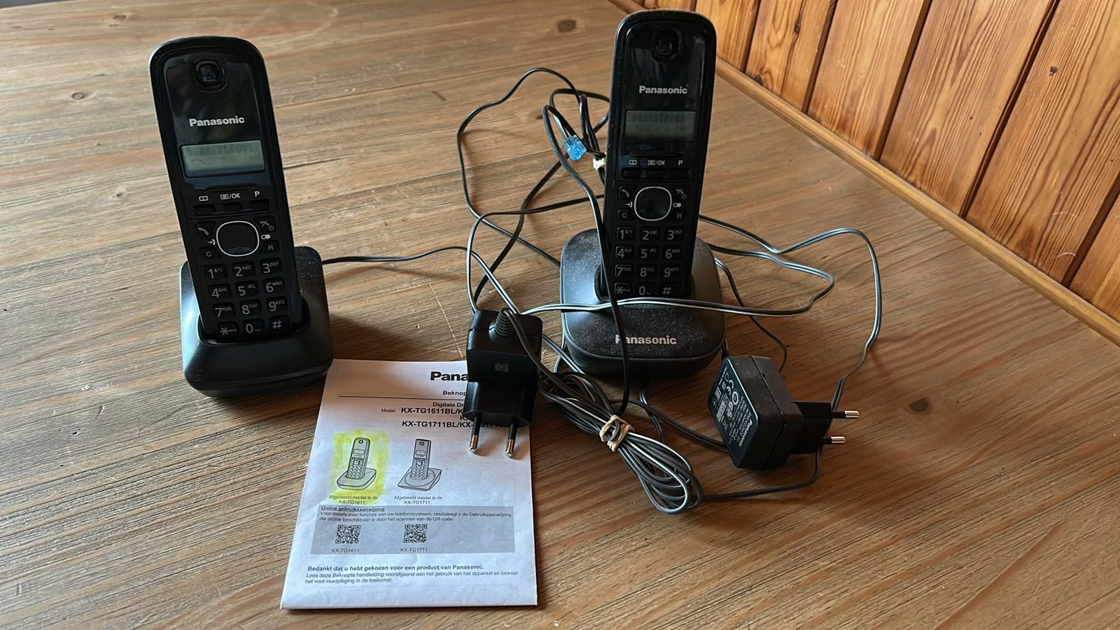 Panasonic telefoon, Ophalen, Gebruikt