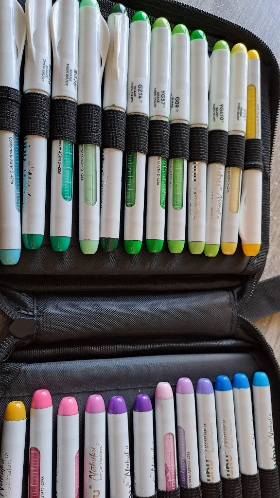 Ohuhu acrylmarkers, Hobby & Loisirs créatifs, Envoi, Comme neuf, Crayon ou Feutre