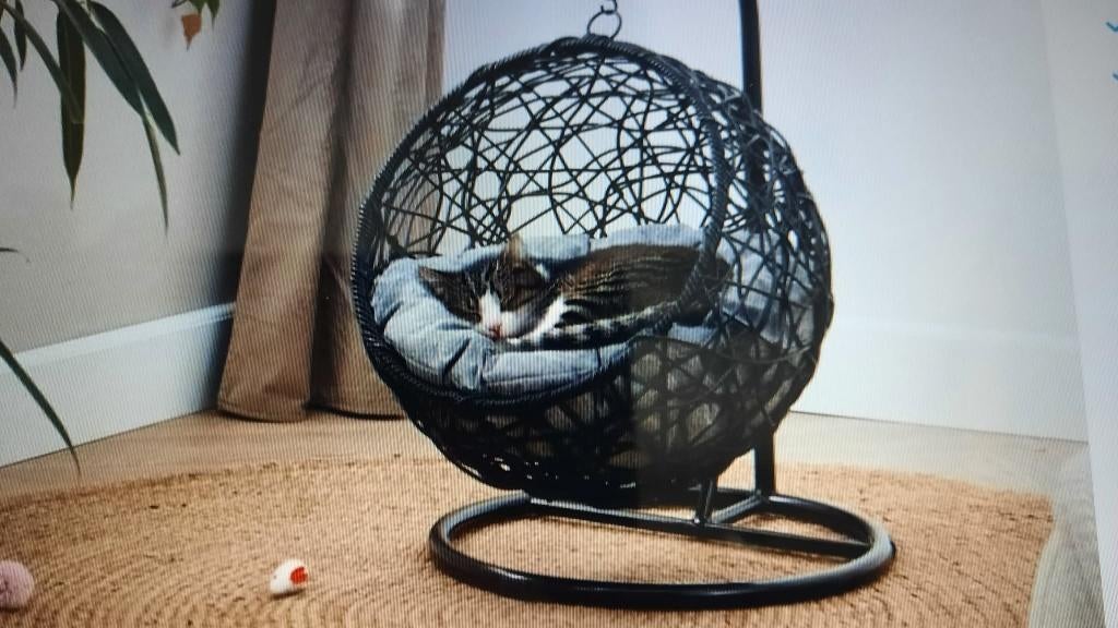 Hangstoel kat met kussen, Ophalen, Nieuw, Polyester