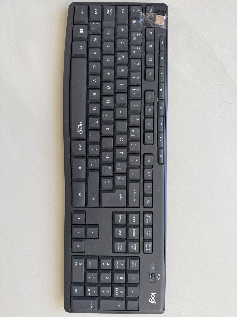Logitech draadloos toetsenbord Silent Touch AZERTY + USB, Computers en Software, Ophalen, Draadloze ontvanger, Azerty, Zo goed als nieuw