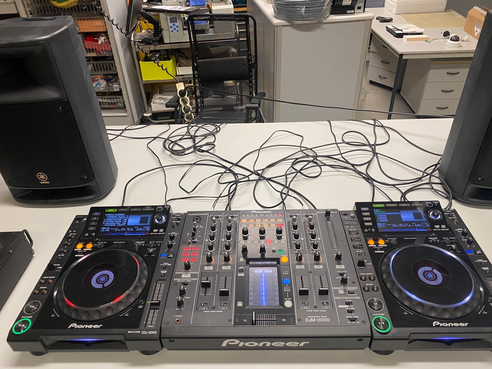 Pioneer DJ set – 2x CDJ-2000 + DJM-2000, Enlèvement, Comme neuf, DJ-Set, Pioneer