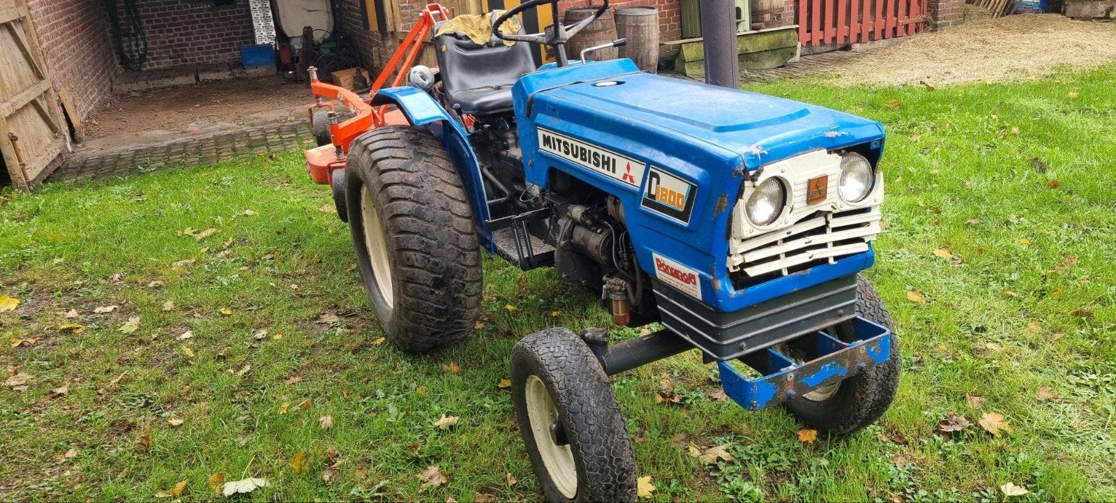 Mitsubishi d1800 minitractor, Gebruikt, Tot 2500, Tot 80 Pk, Ophalen