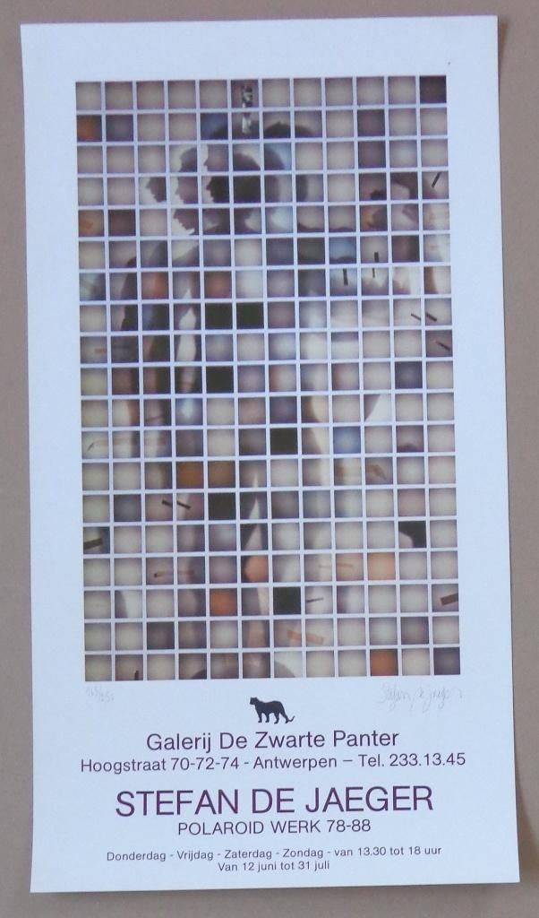 STEFAN DE JAEGER / AFFICHE / OFFSET / 68x37cm / PANTER / SIG, Enlèvement ou Envoi