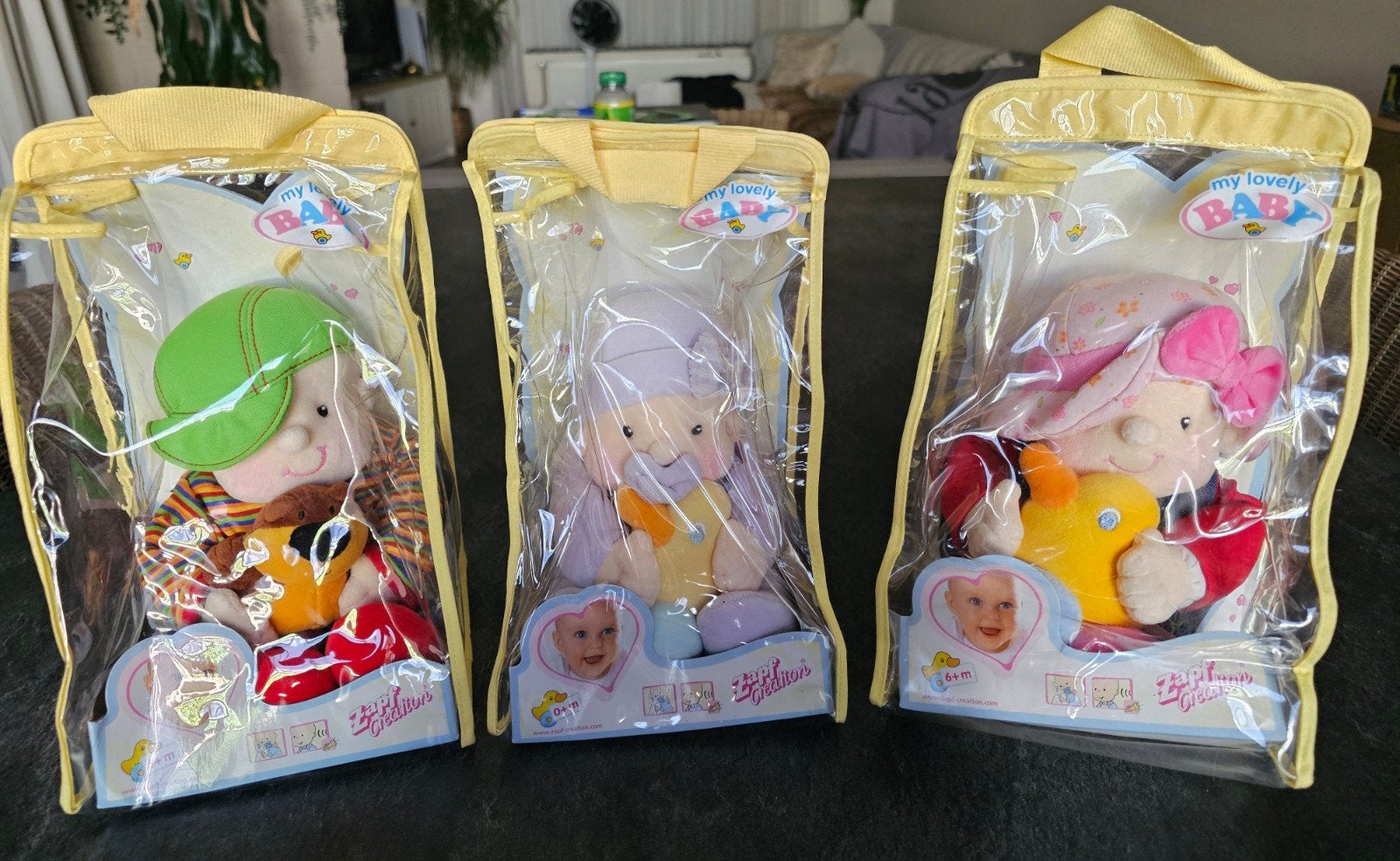 3 Vintage Baby Poppen – ZAPF CREATION - My Lovely Baby, Enlèvement ou Envoi, Neuf