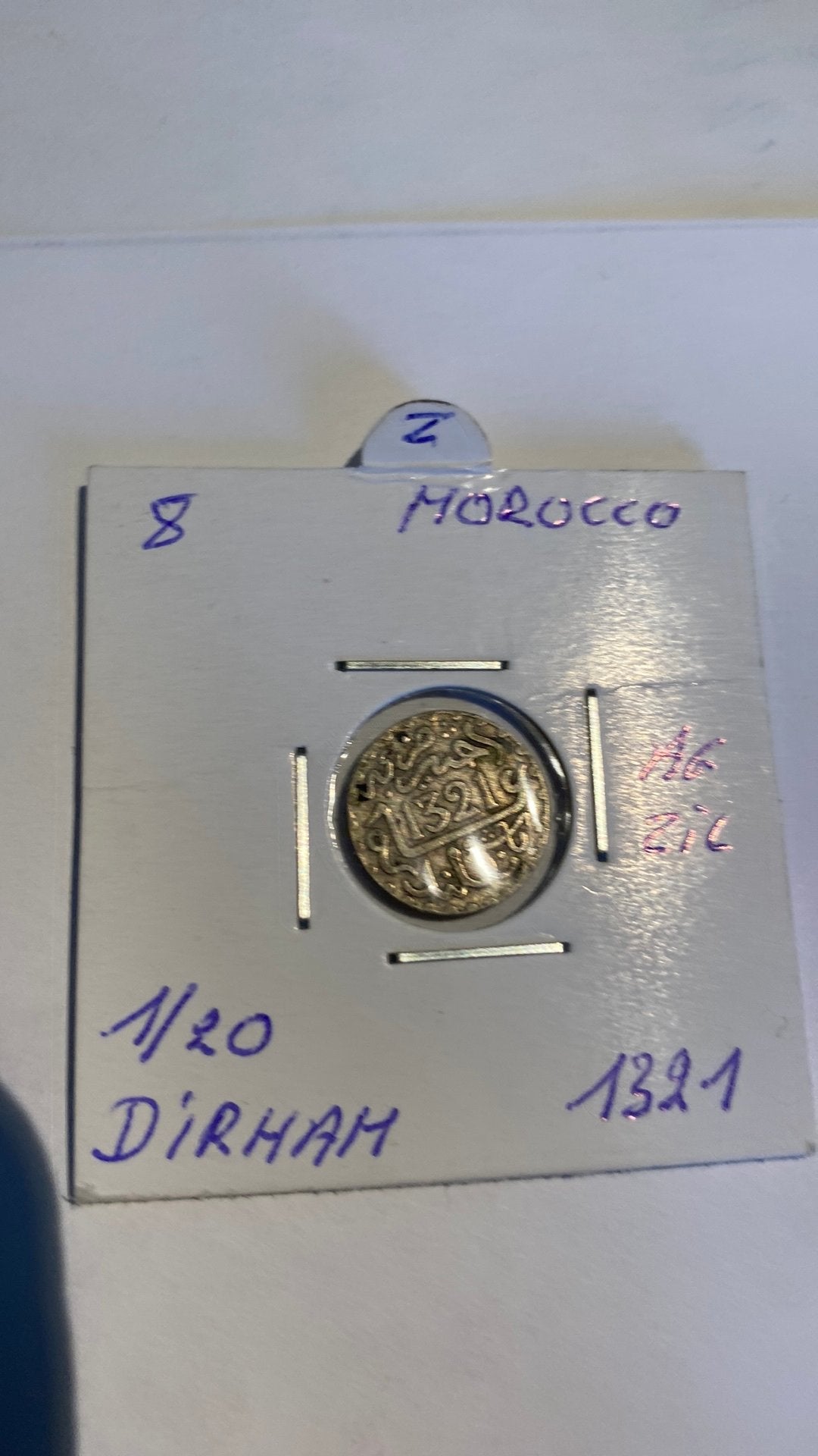Zilver munt Morocco, Verzenden, Zilver