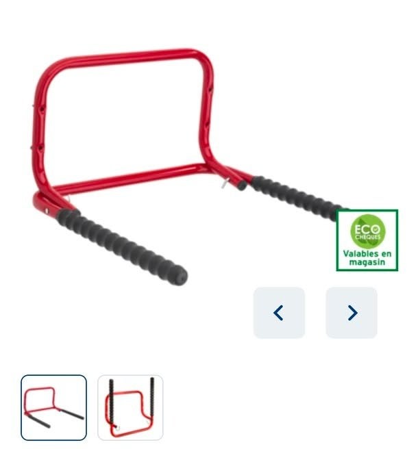 Porte vélo en métal rouge et noir. Comme neuf., Autos : Divers, Enlèvement