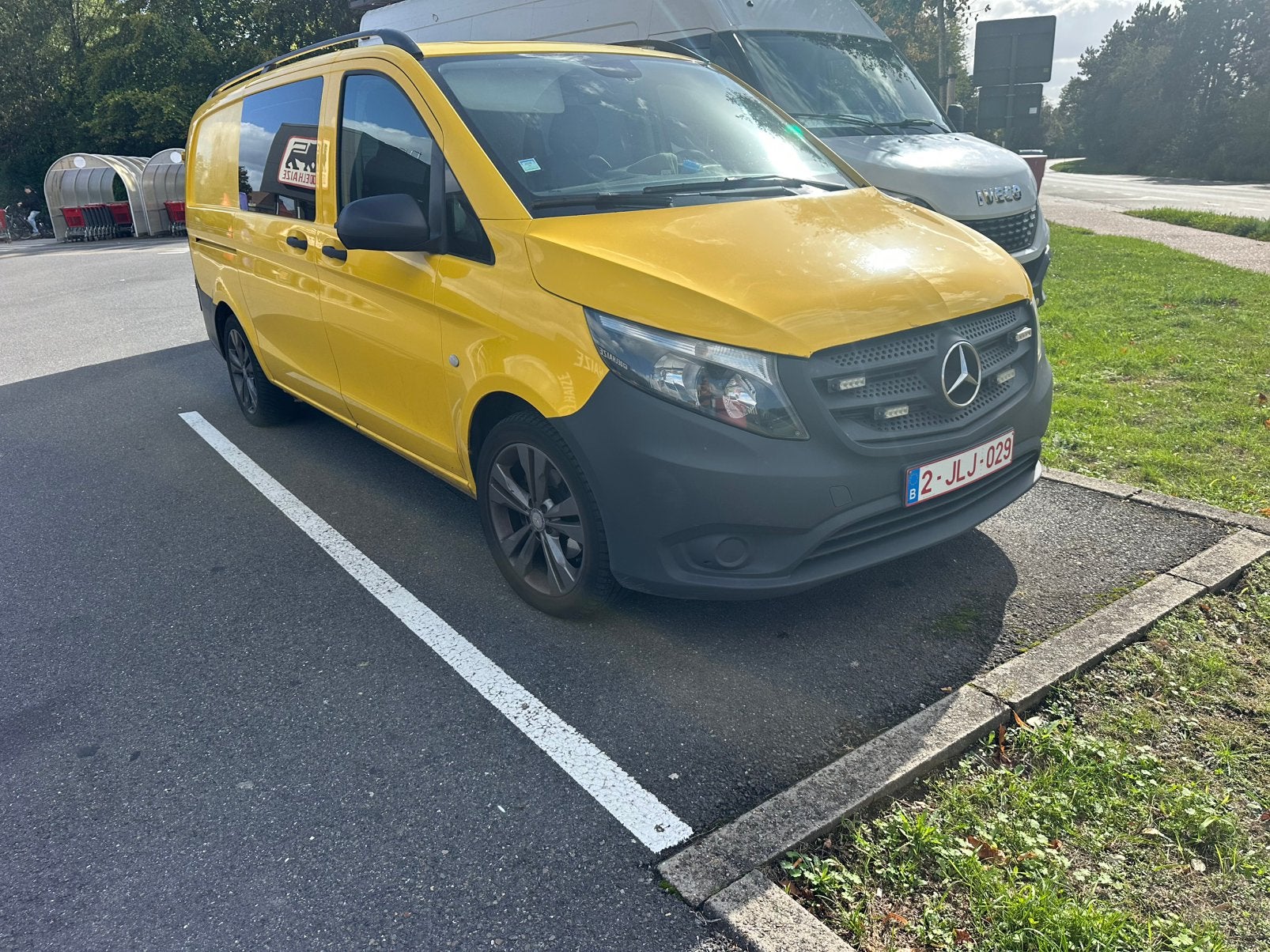 Mercedes vito dubble cabine, Auto's, Euro 6, Geel, 5 deurs, Particulier