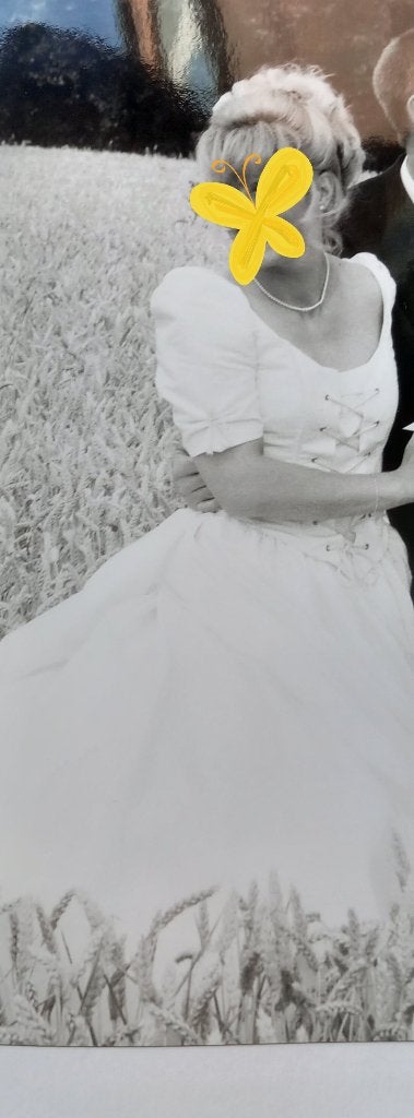 Robe de mariée vintage - 42/44 - bon état, Vêtements | Femmes, Autres couleurs, Porté, Matrimonia Parijs, Enlèvement
