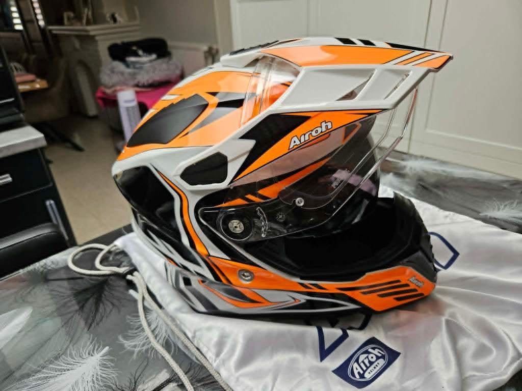 Casque Airoh, Motoren, Kleding | Motorhelmen, Overige merken, Heren, XL, Ophalen of Verzenden