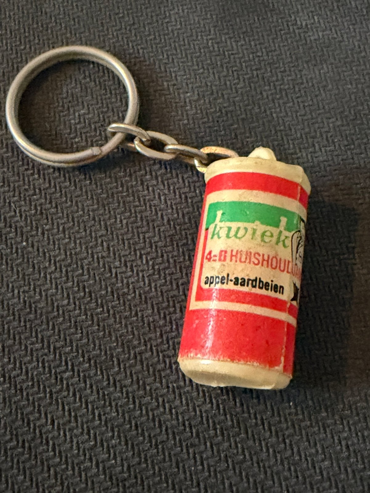 Rare -Vintage Kwiek Jam sleutelhanger – Appel-Aardbeien 1960, Verzenden, Gebruikt, Merk