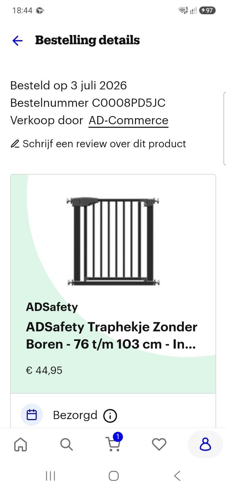 traphekje, Ophalen