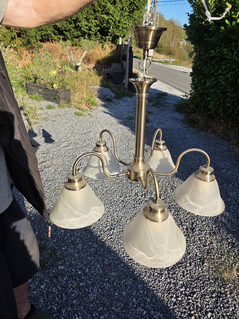lustre, Enlèvement, Utilisé, Verre