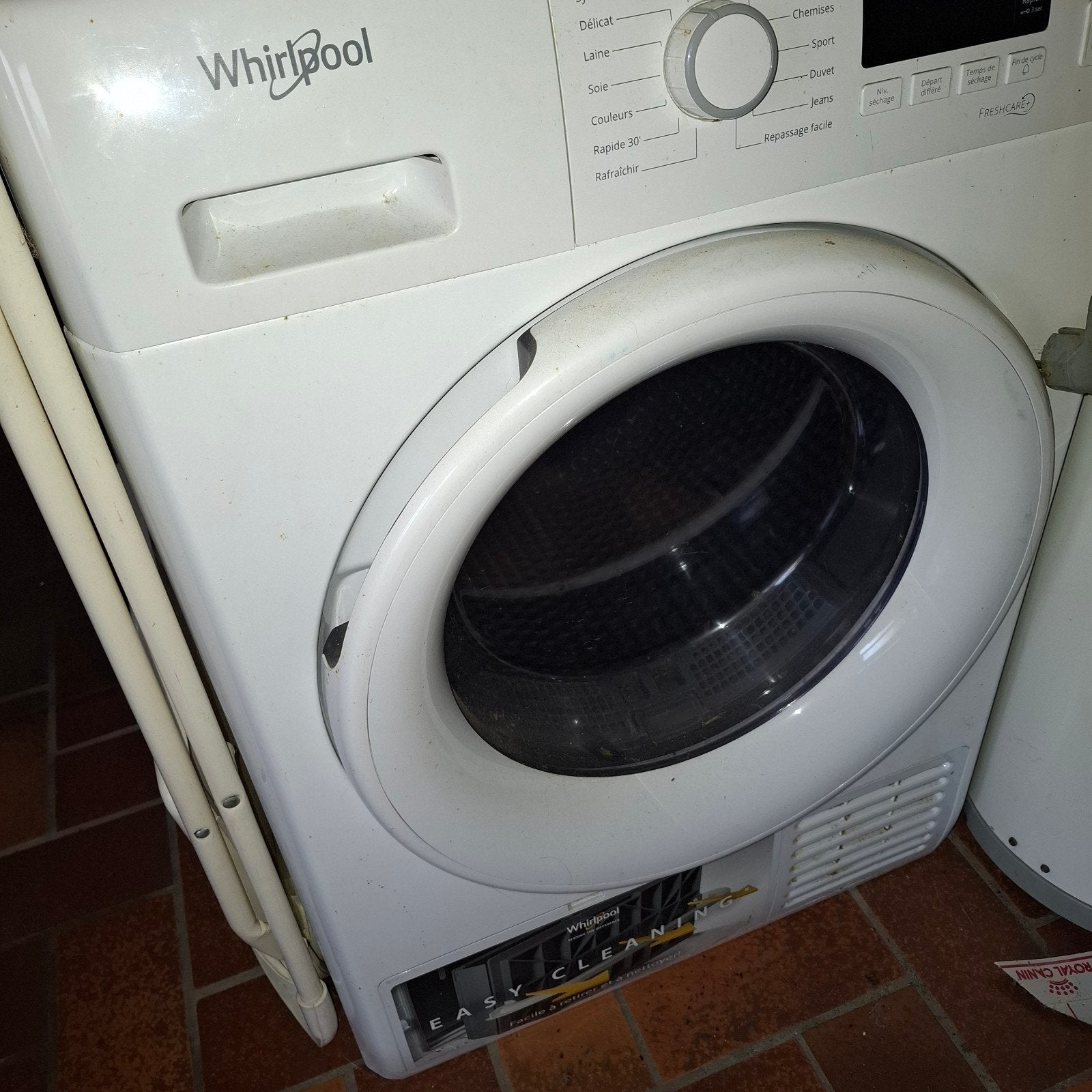 Whirlpool-droger In goede staat., Ophalen, 6 tot 8 kg, Gebruikt, Voorlader