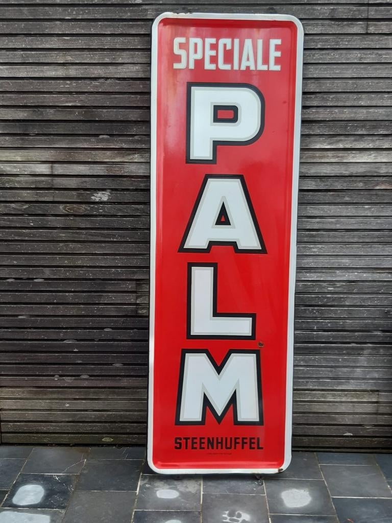 Emaille reclamebord Palm, Verzamelen, Ophalen, Reclamebord