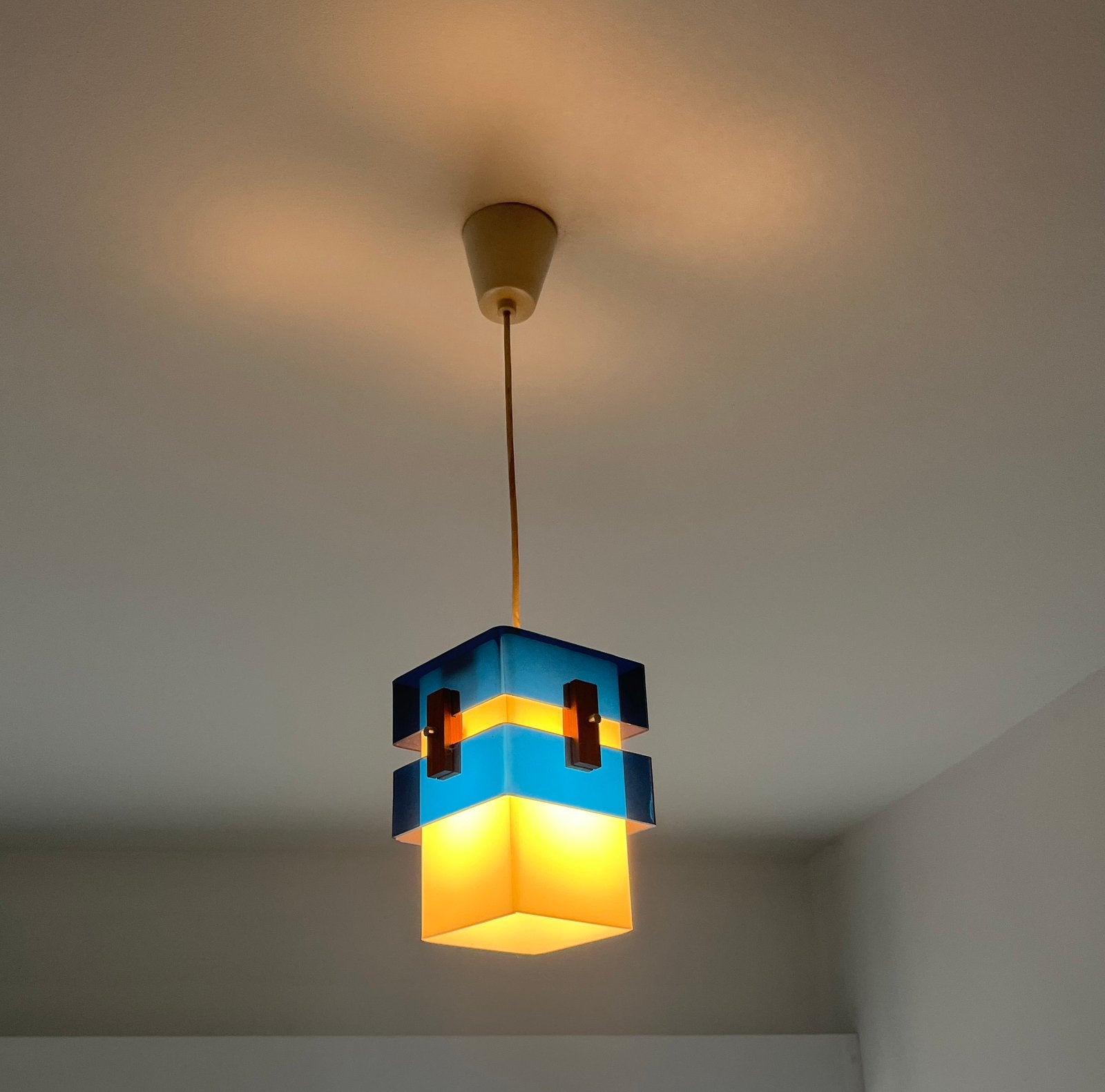 Lustre vintage années 1965, Enlèvement, Utilisé, Synthétique, Chambre d'enfant