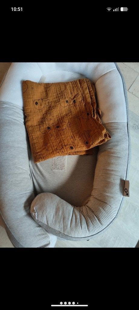 Babynestje met hydrofiele doek, Kinderen en Baby's, Gebruikt, Doomoo, Hydrofiele doek, Ophalen of Verzenden