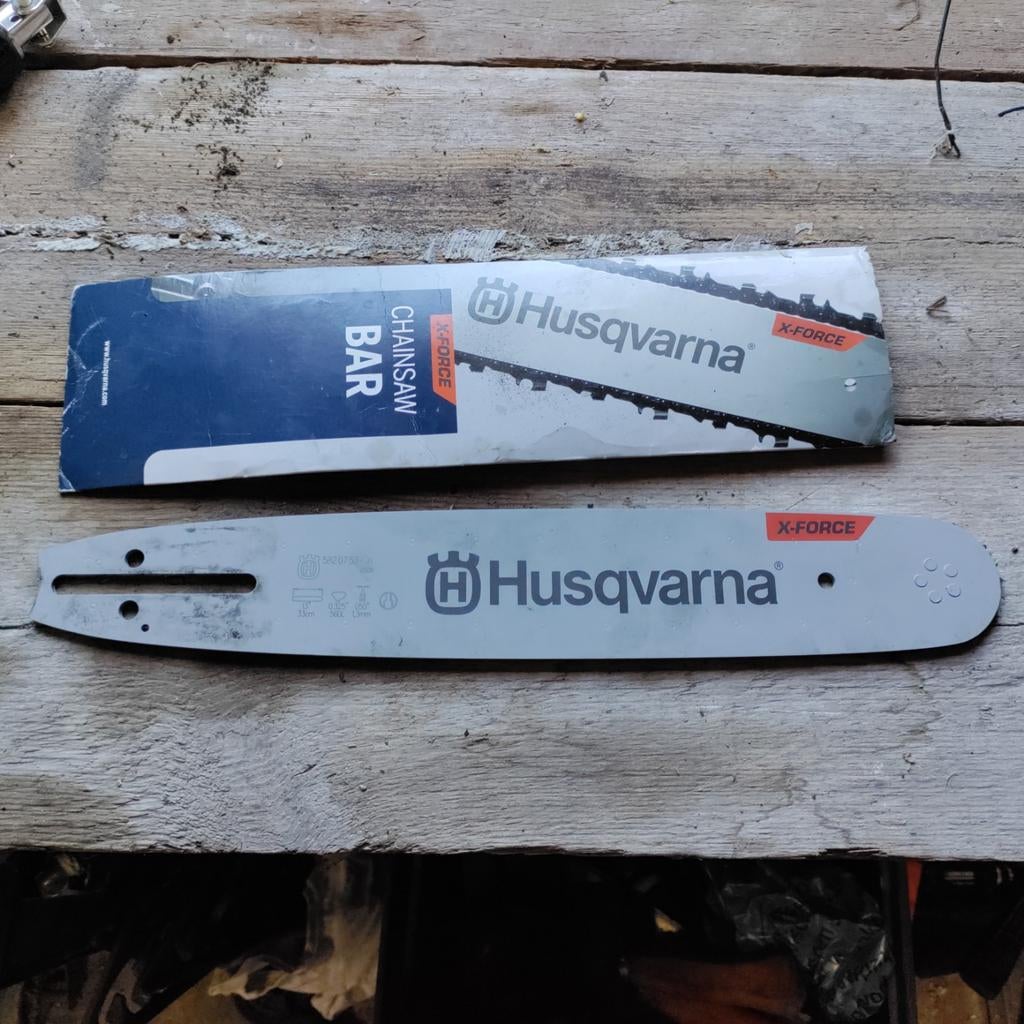Nieuw zaagblad husqvarna, Ophalen
