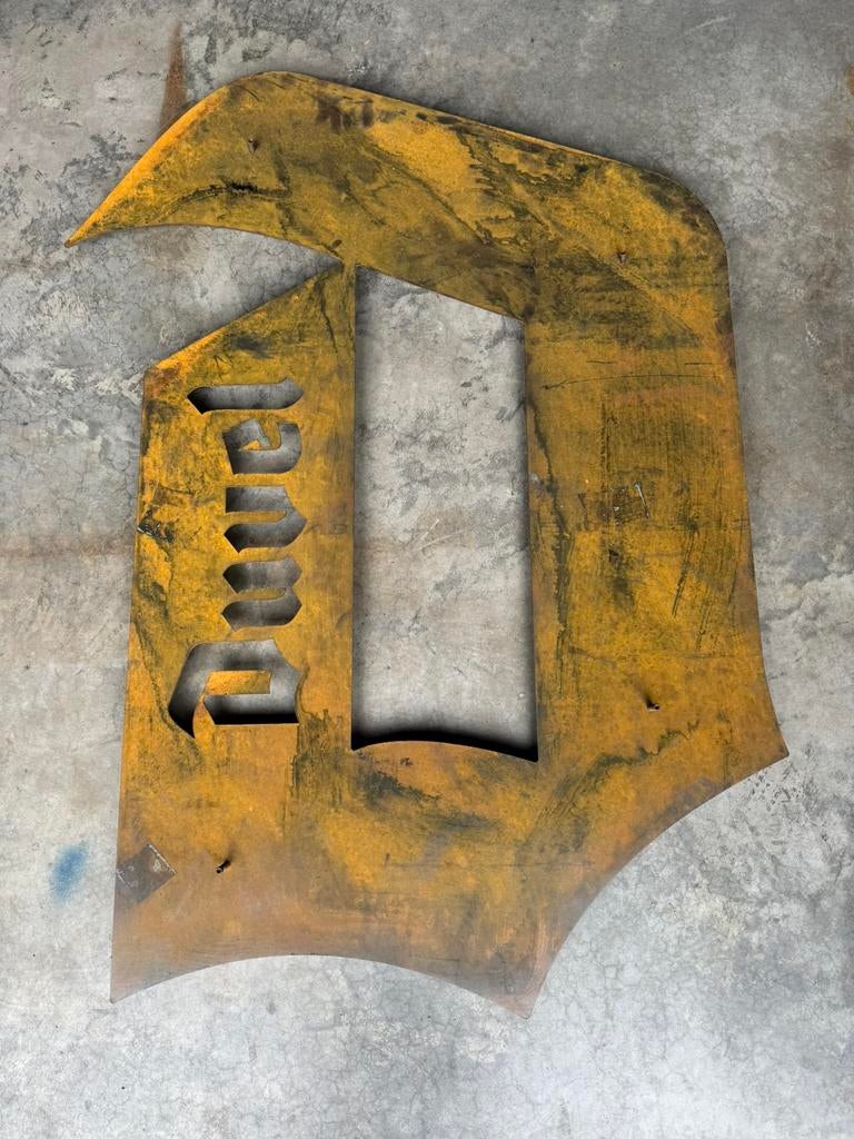 Duvel logo voor op te hangen., Ophalen, Zo goed als nieuw