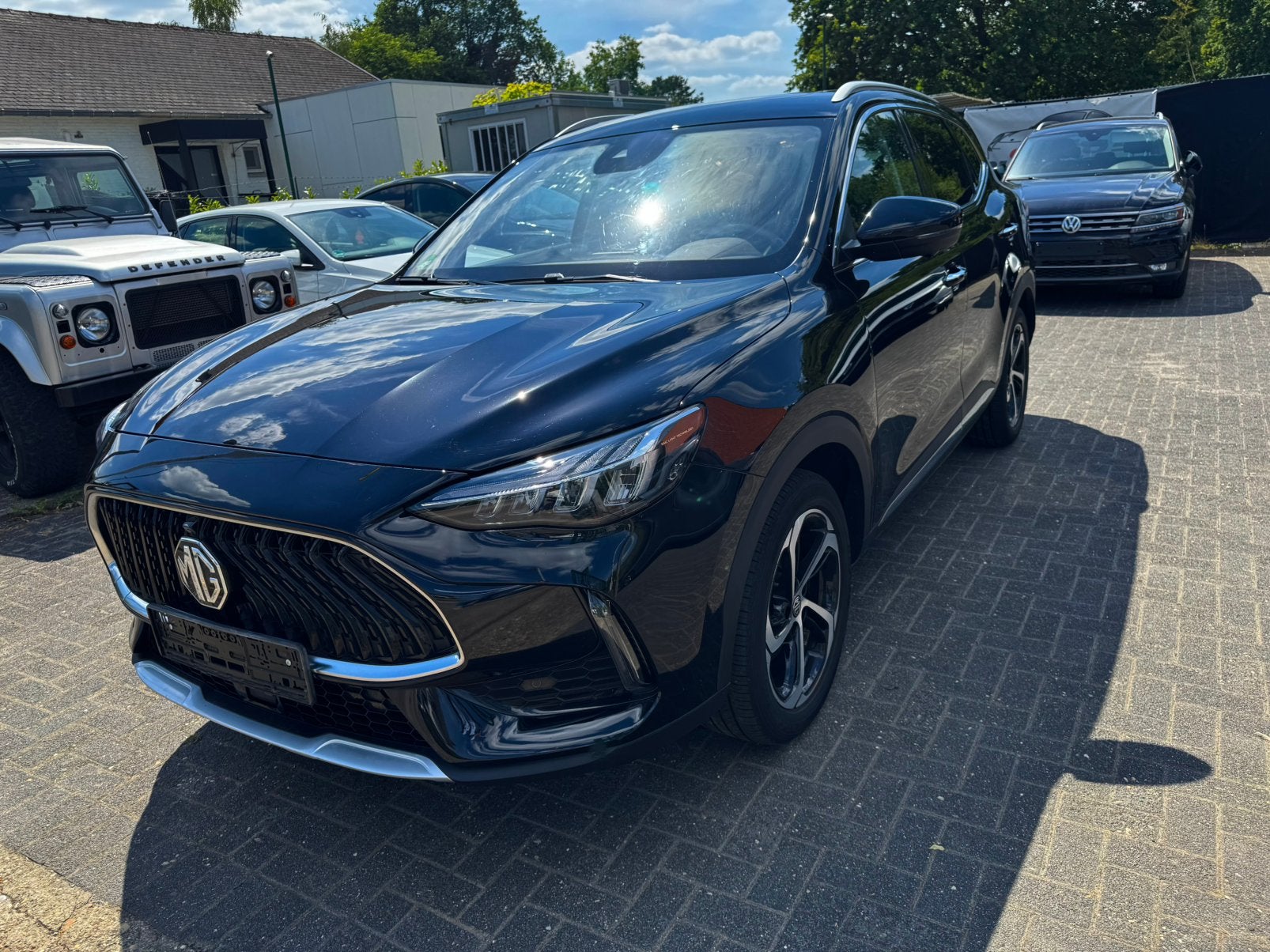 MG HS1500 benzine, Auto's, MG, 4 deurs, Navigatiesysteem, Zwart, Leder