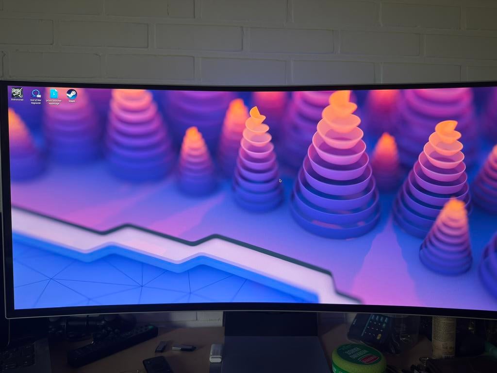 Samsung odyssey g8 ultra wide Oled+ sony HT-S20R, Computers en Software, Monitoren, Ophalen, Zo goed als nieuw