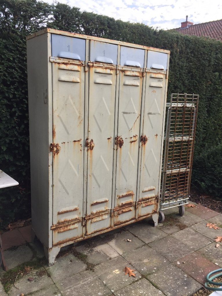 Oude 4 - deurs lockerkast Wiebers, Huis en Inrichting, Kasten | Lockerkasten, Ophalen, Gebruikt