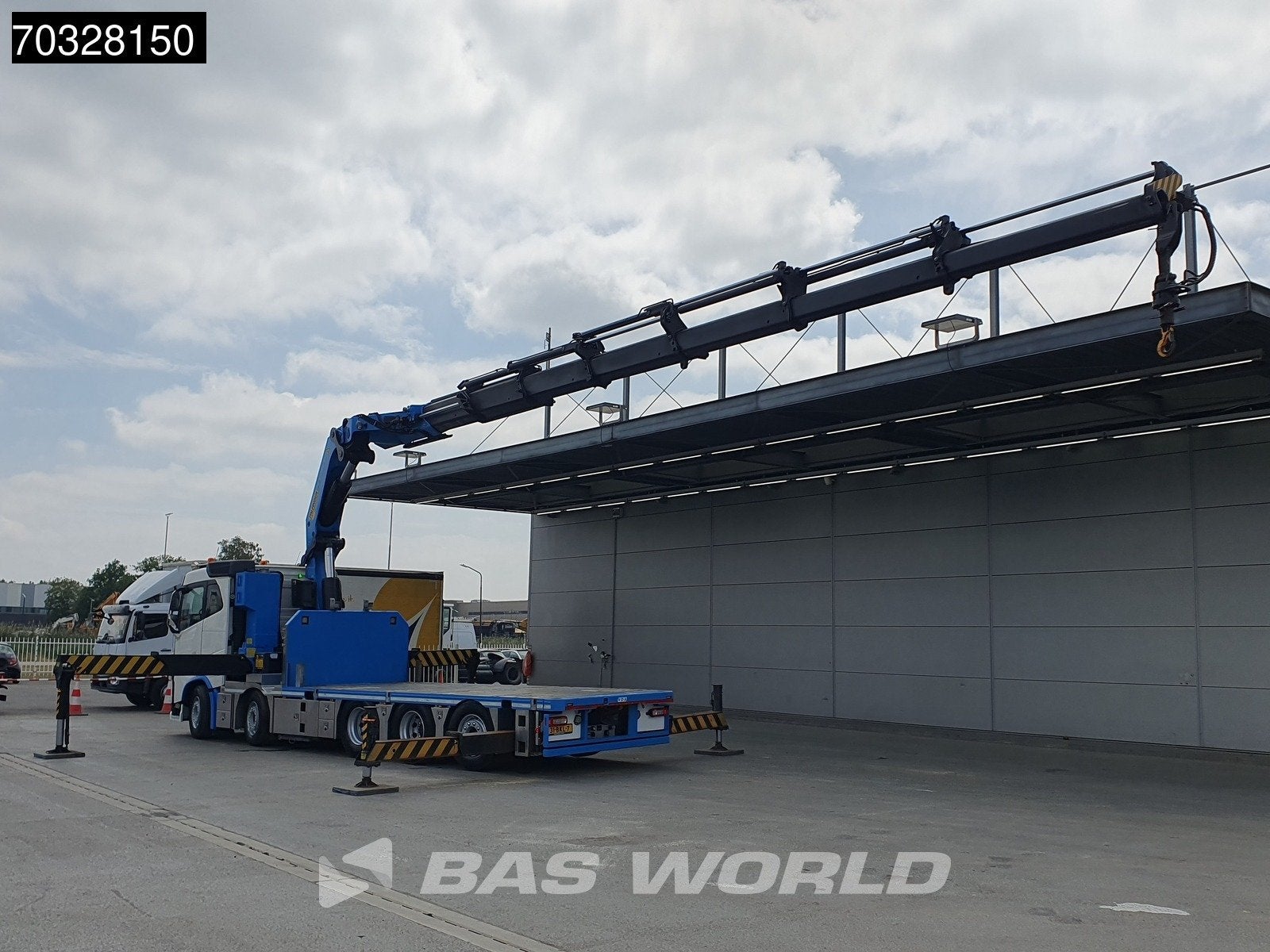 Volvo FH FH 500 10X4 Palfinger PK92002-SH Crane 7 extensions, Auto's, Automaat, Stof, Euro 6, Wit