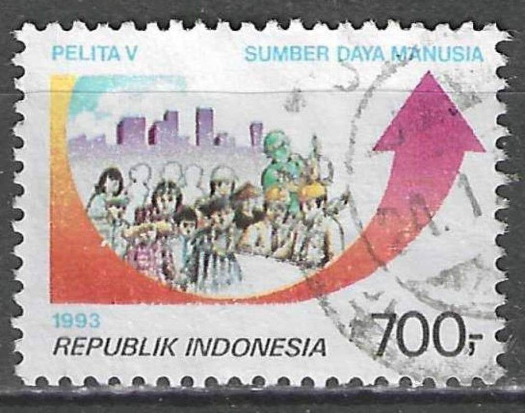 Indonesie 1993 - Yvert 1318 - 5de Vijfjarenplan (ST), Postzegels en Munten, Verzenden, Gestempeld