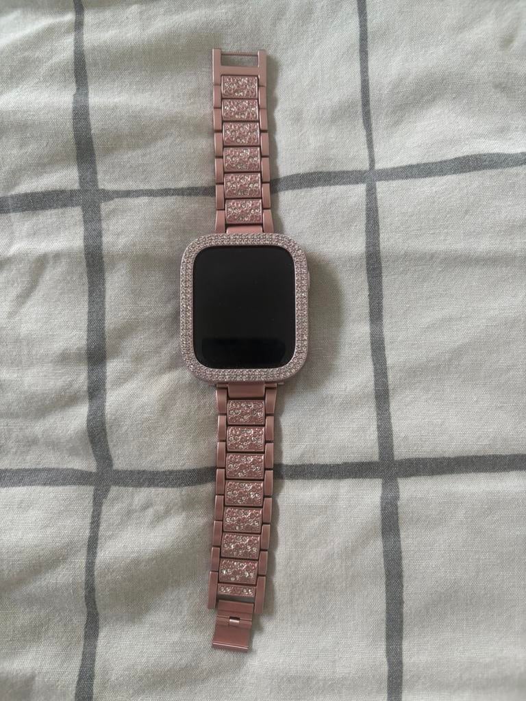 Apple Watch serie 9, Handtassen en Accessoires, Smartwatches, Ophalen, Gebruikt, Roze, IOS