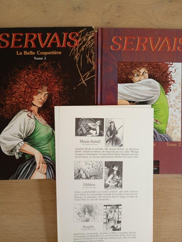Servais La belle coquetière 1&2 EO ac coffret et 6 portraits, Livres, Enlèvement ou Envoi, Série complète ou Série, Utilisé, J-C. Servais