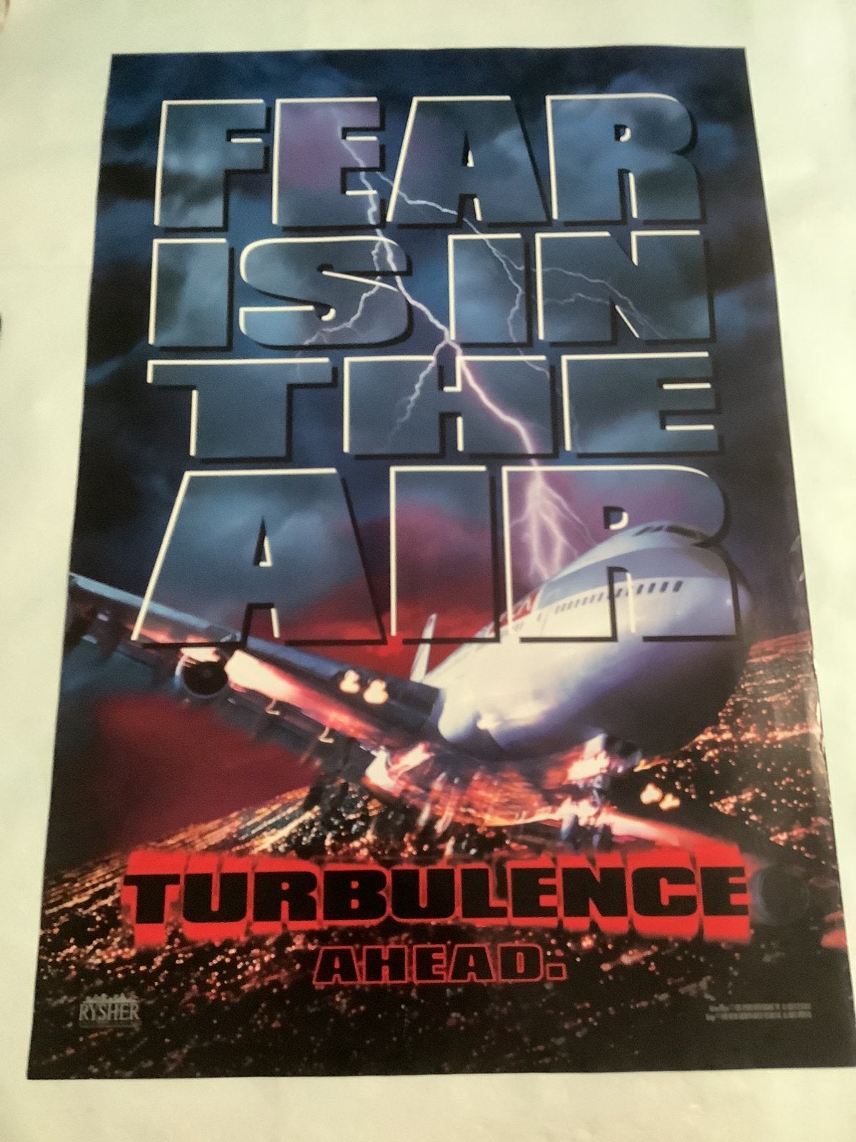 TURBULENCE   FILMPOSTER   70-100 cm, Verzamelen, Ophalen of Verzenden, Zo goed als nieuw