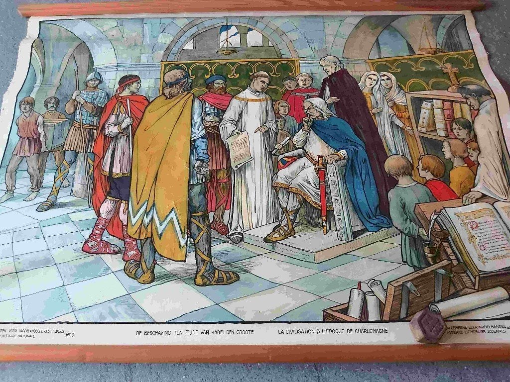 Karel Charlemagne België Belgique Ecole Klas Plaat School, Verzenden, Overige typen