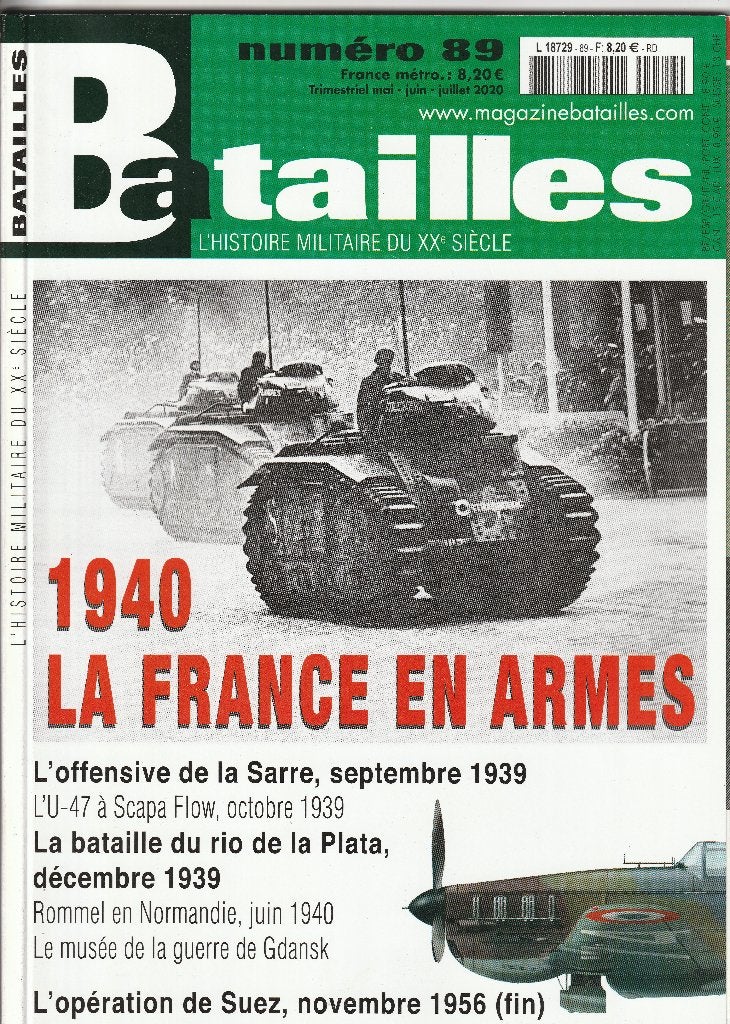 Magazine Batailles N 89, Boeken, Oorlog en Militair, Verzenden