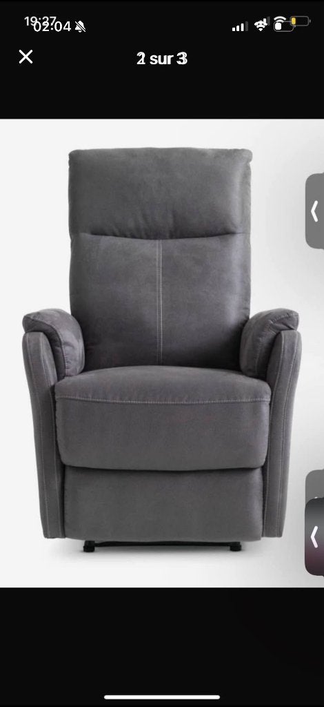 Fauteuil relax Electrique, Maison & Meubles, Enlèvement, Comme neuf, Tissus