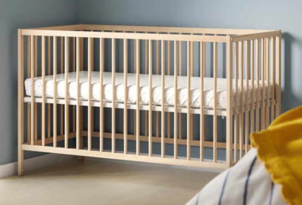 babybed + matras, Ophalen, Zo goed als nieuw, Minder dan 140 cm, Matras