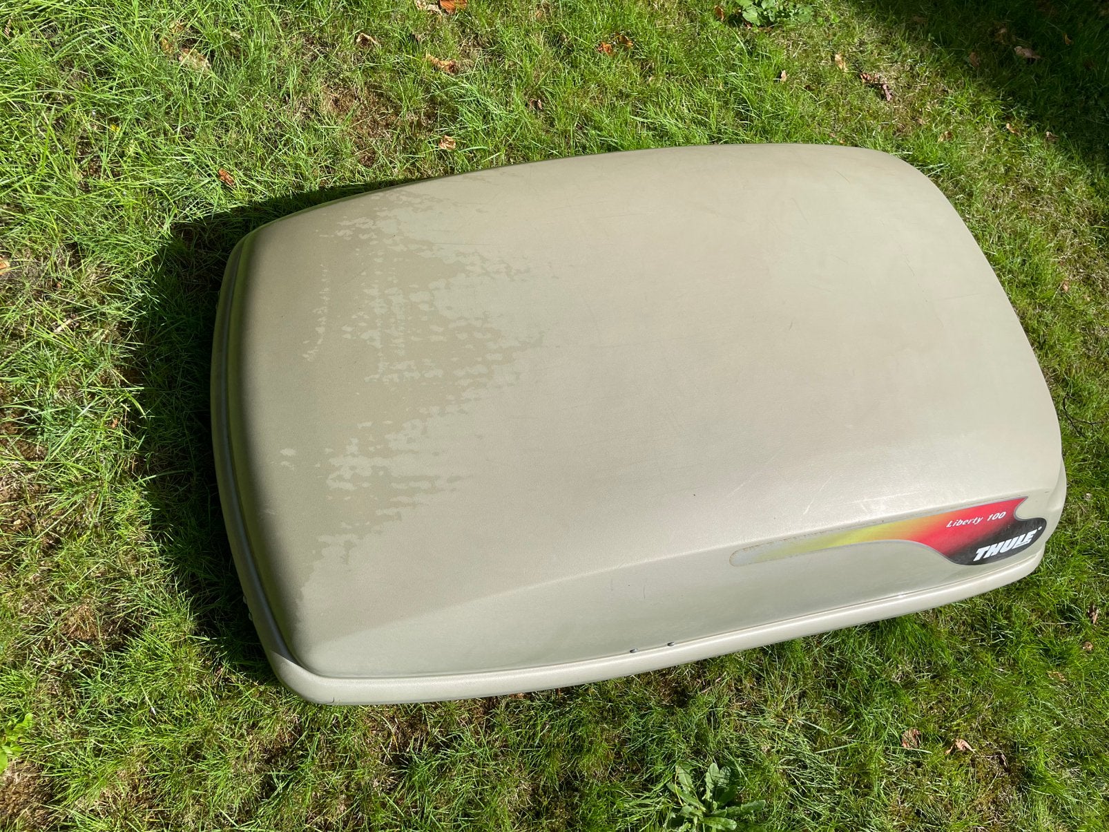 Thule dakkoffer model 100 + handleiding en accessoires, Auto diversen, Ophalen, Gebruikt