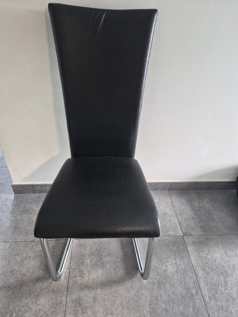 4 sledestoelen, Maison & Meubles, Synthétique, Comme neuf, Enlèvement, Modern
