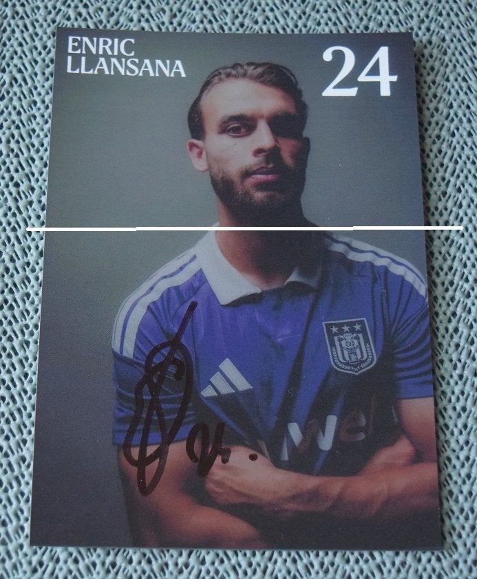 RSC Anderlecht / Gehandtekende foto / Enric LLansana, Verzamelen, Verzenden, Nieuw, Spelerskaart