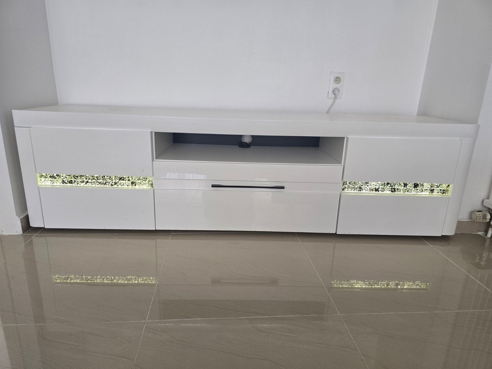 Tv kast met verlichting en lades, Huis en Inrichting, Ophalen of Verzenden