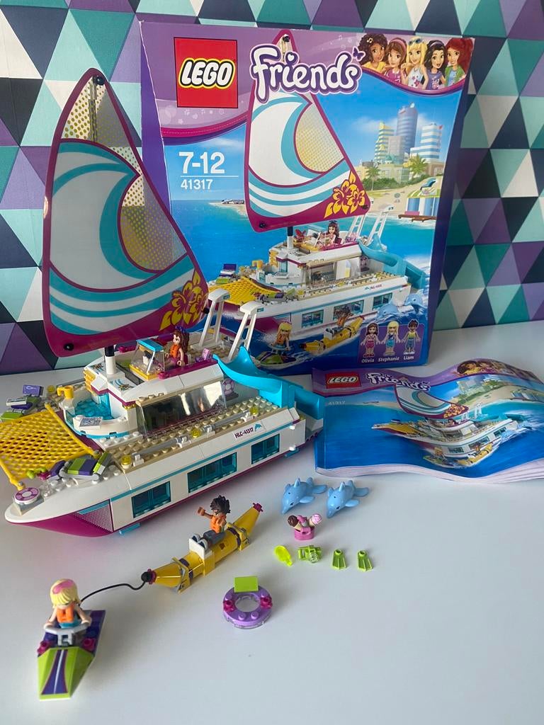 41317 Sunshine Catamaran, Ophalen, Lego, Friends, Zo goed als nieuw
