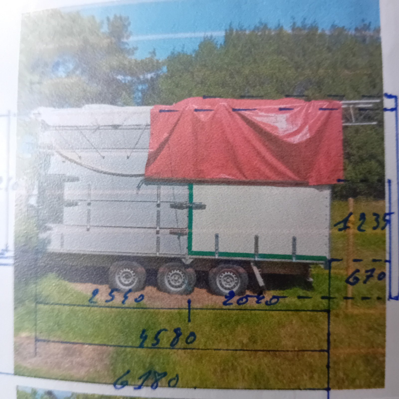 Remorque de 3,5 tonnes à vendre, Enlèvement