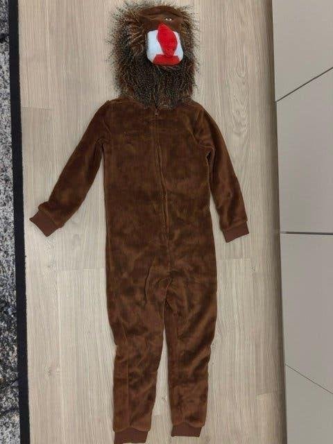 Onesie aap - maat 128, Kinderen en Baby's, Ophalen, Zo goed als nieuw, 122 t/m 128, Jongen of Meisje