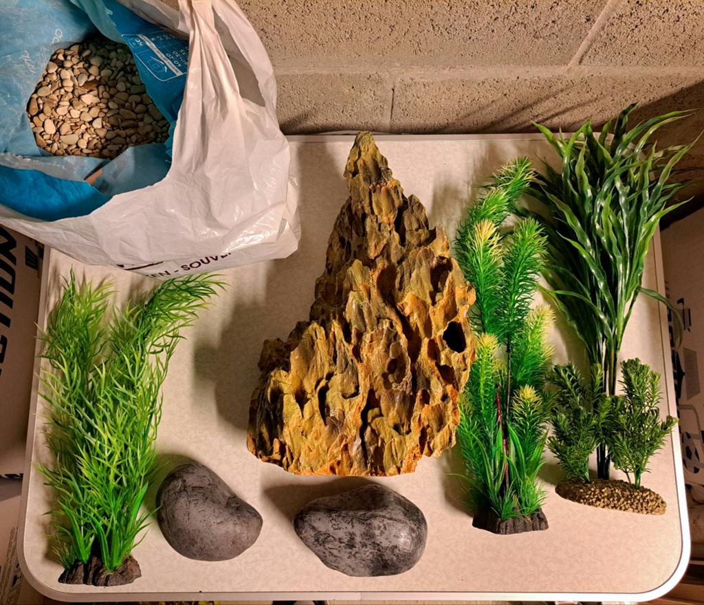 Aquarium decoratie set te koop – €20, Dieren en Toebehoren, Ophalen, Gebruikt, Decoratie