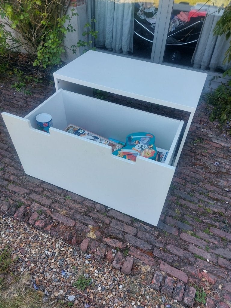 Speelgoedkoffer, Ophalen, Zo goed als nieuw