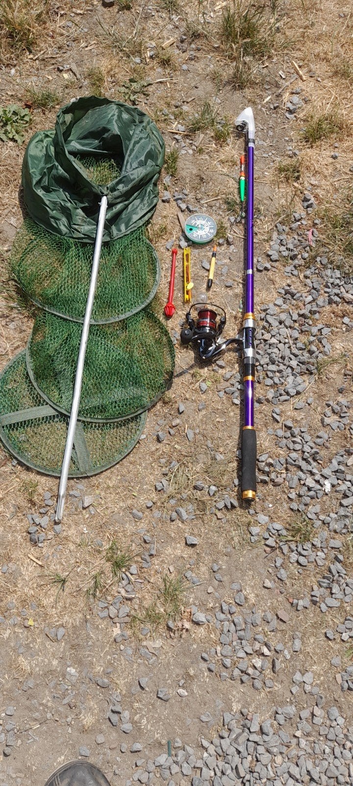 Ensemble pêche a la truite, Enlèvement, Comme neuf, Canne à pêche complète