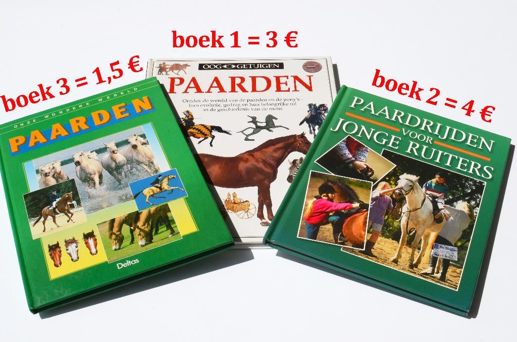 3 BOEKEN OVER PAARDEN/OOK APART TE KOOP, Ophalen, Zo goed als nieuw, Paarden of Pony's