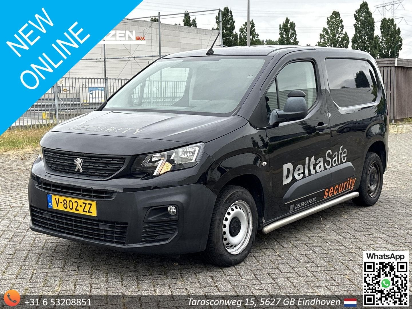 Peugeot Partner 1.6 BlueHDI Premium | € 4.350,- NETTO! | Eur, Auto's, Bestelwagens en Lichte vracht, Parkeersensor, Zwart, Bedrijf