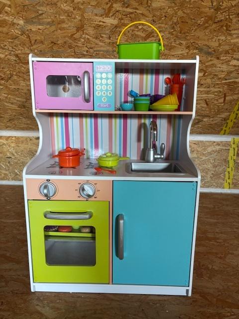 vintage retro kinderkeuken, Ophalen, Zo goed als nieuw, Hout, Speelkeuken