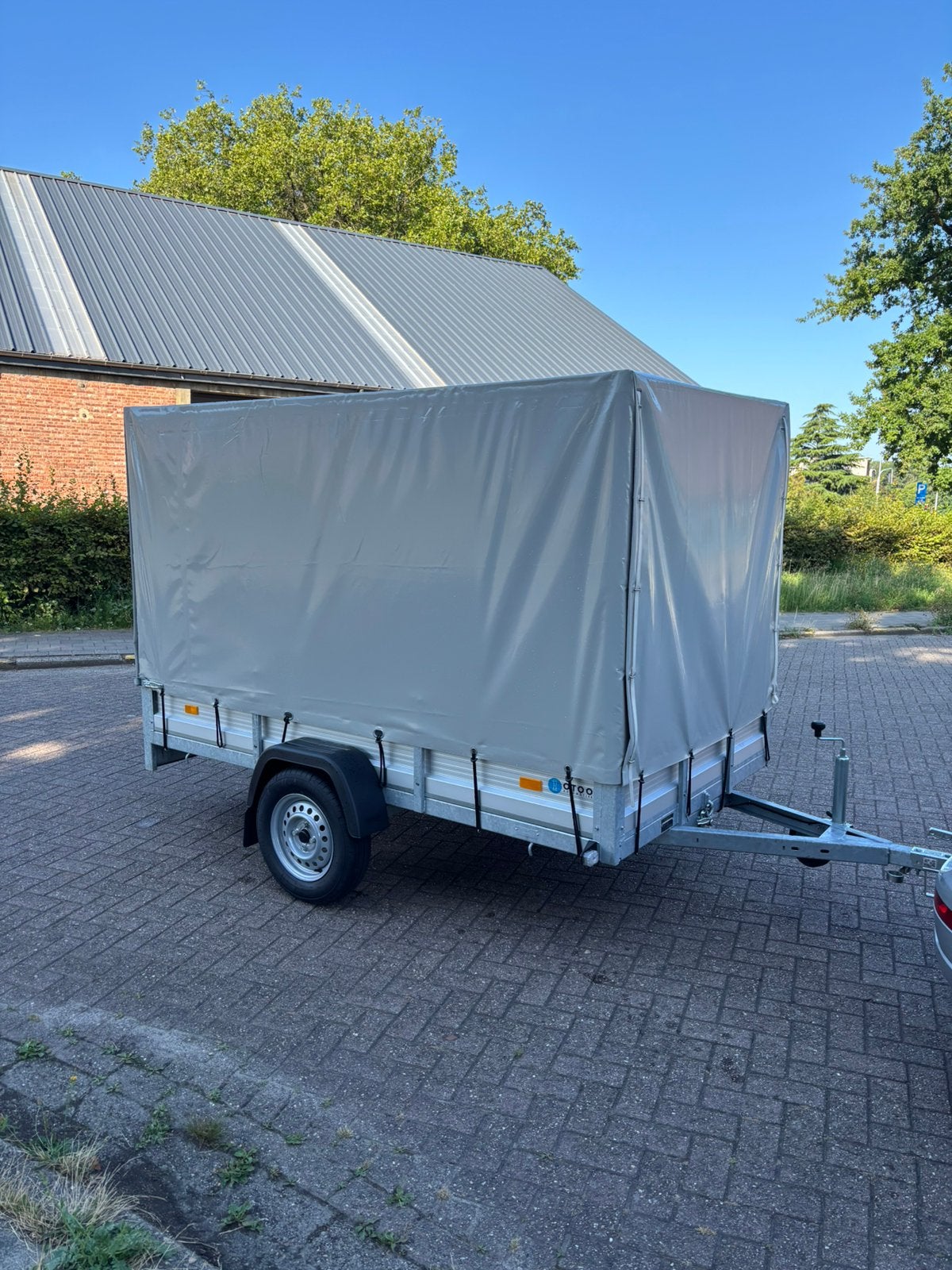 Aanhangwagen met huif 750kg XL kipper Nieuw, Auto diversen, Aanhangers en Bagagewagens, Ophalen, Zo goed als nieuw